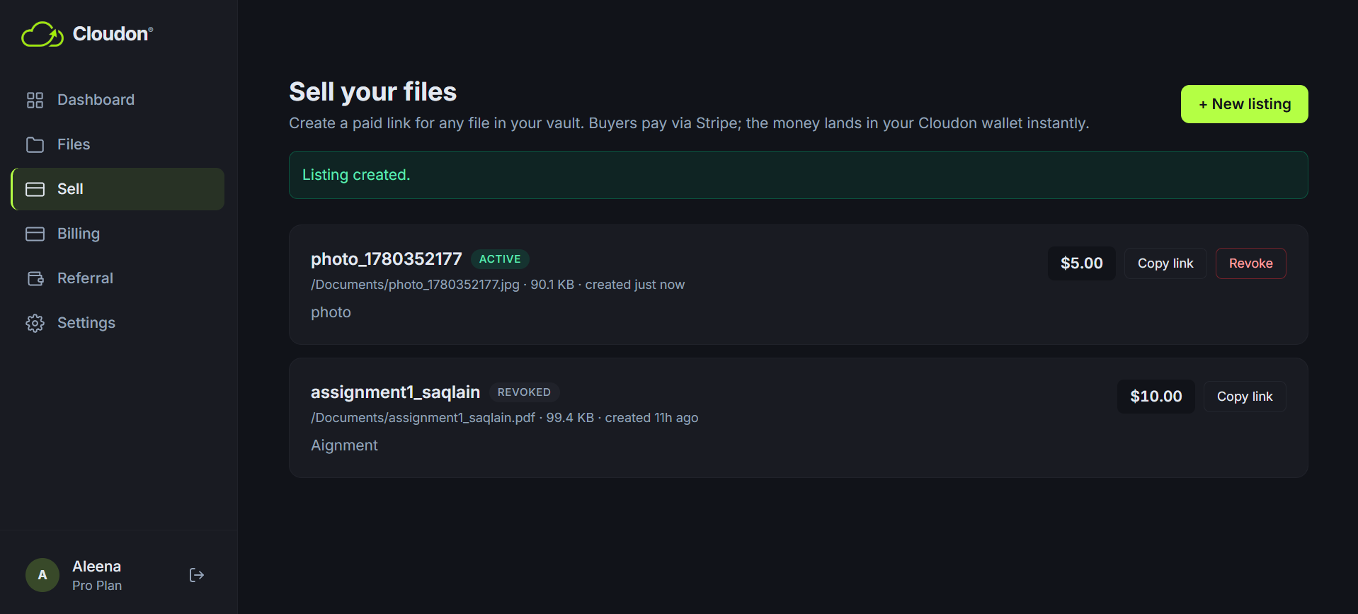 A Cloudon pay-to-unlock checkout page for a digital product.